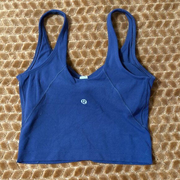 NWOT Lululemon Align Tank Top Night Sea Nulu Built-In Bra Size 2 - Picture 3 of 7